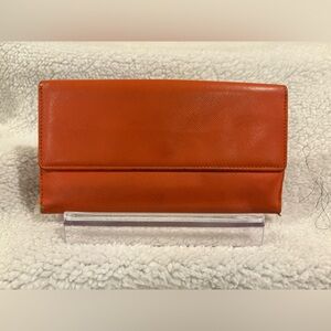 Bally Salmon Leather  Long Wallet